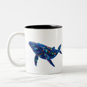 Tasse 2 Couleurs Dauphin Diamant - Art Vibrant
