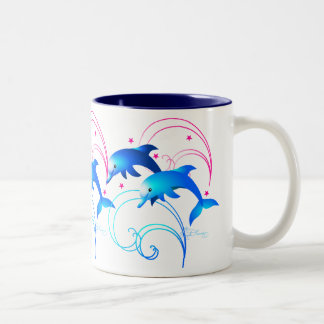 Tasse 2 Couleurs Dauphins sauteurs