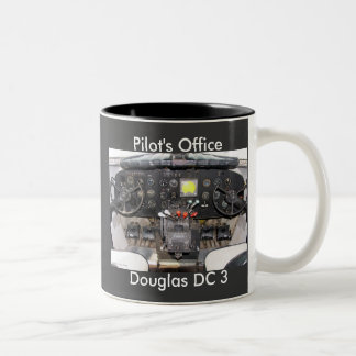 Tasse 2 Couleurs DC-3 habitacle, le bureau du pilote, dc 3 de