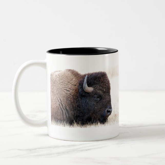 Tasse 2 Couleurs De Buffalo de bison fin (Gauche)