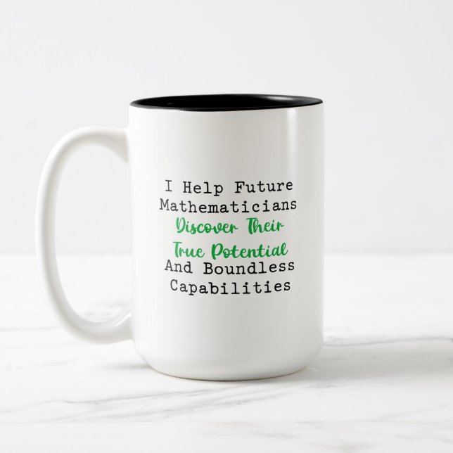 Tasse 2 Couleurs De futurs mathématiciens découvrent leur véritable (Gauche)