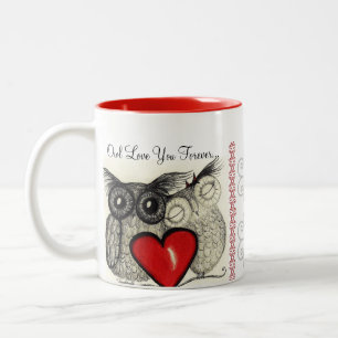 Tasse 2 Couleurs De hibou amour toujours vous