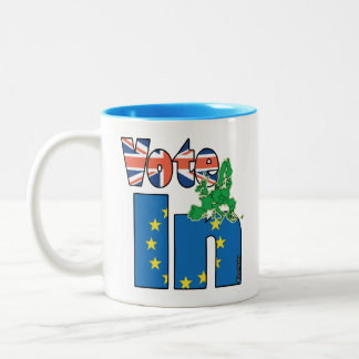 Tasse 2 Couleurs De vote UE dedans (restez) - - référendum