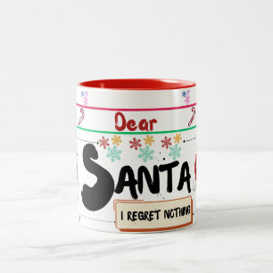 Tasse 2 Couleurs Dear Santa Mug: Sip & Share the Magic of Christmas