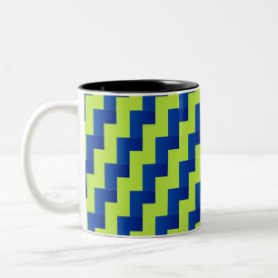 Tasse 2 Couleurs Décalage bleu et vert