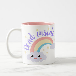 Tasse 2 Couleurs Décédé à l'intérieur de Rainbow Kawaii
