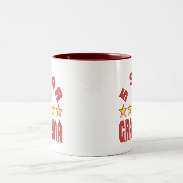 Tasse 2 Couleurs Décerner 5 étoiles à Grand-mère (Centre)