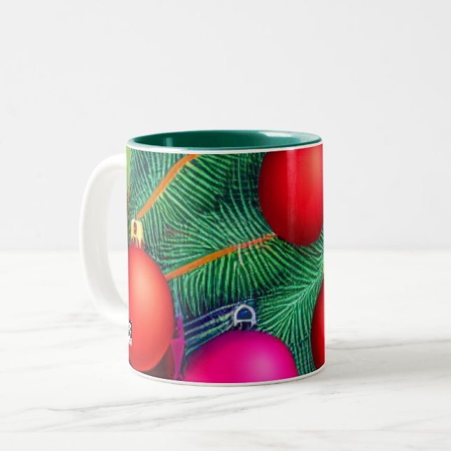 Tasse 2 Couleurs Deck the Halls (Devant gauche)