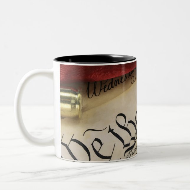 Tasse 2 Couleurs Déclaration d'indépendance (Gauche)