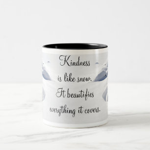 Tasse 2 Couleurs Déclenchement De Neige Sur Les Rochers