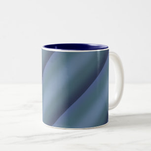 Tasse 2 Couleurs Décor bleu marine moderne Aquarelle galaxie