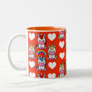 Tasse 2 Couleurs Décor de la maison Unicorn Pony