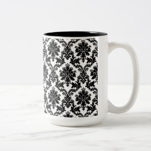 Tasse 2 Couleurs Décor de maison Damas