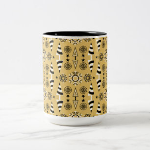 Tasse 2 Couleurs Décor de Noël Art Nouveau