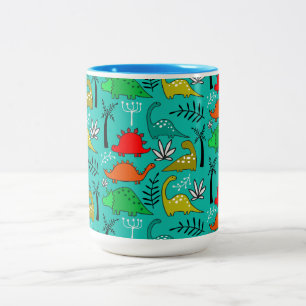 Tasse 2 Couleurs Décoration de nurserie de dinosaures pour petits e