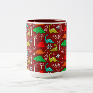 Tasse 2 Couleurs Décoration de nurserie de dinosaures pour petits e