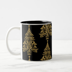 Tasse 2 Couleurs Décorations scandinaves nordiques d'arbres de Noël