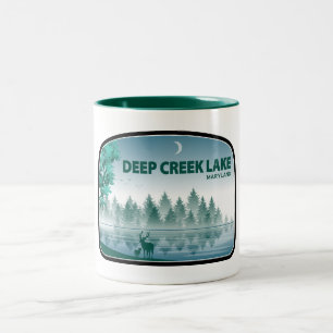 Tasse 2 Couleurs Deep Creek Lake Maryland Cerf