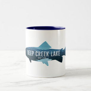 Tasse 2 Couleurs Deep Creek Lake Maryland Fish