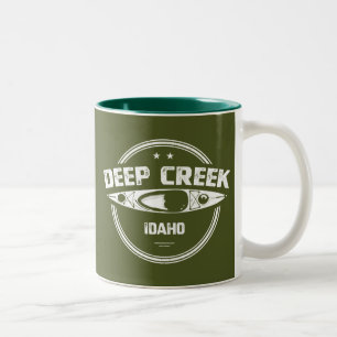 Tasse 2 Couleurs Deep Creek Wild Et Rivière Pittoresque Idaho Kayak