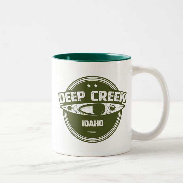 Tasse 2 Couleurs Deep Creek Wild Et Rivière Pittoresque Idaho Kayak (Droit)