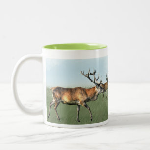 Tasse 2 Couleurs Deer Stag & Herd, Hampshire, Angleterre