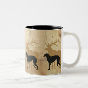 Tasse 2 Couleurs Deerhound & deer