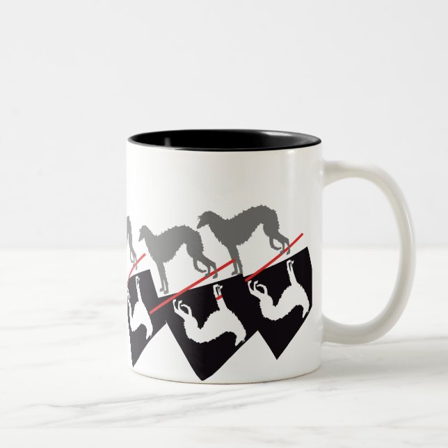 Tasse 2 Couleurs Deerhound Yin (Droit)