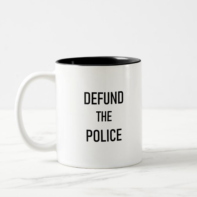 Tasse 2 Couleurs Défendre la police (Gauche)