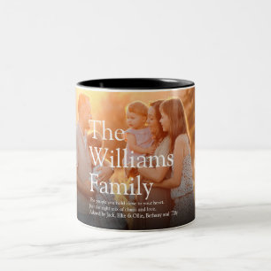 Tasse 2 Couleurs Définition de photo de famille moderne 