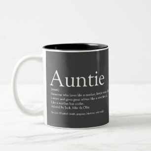 Tasse 2 Couleurs Définition de Tante Tante Grise Moderne du Meilleu