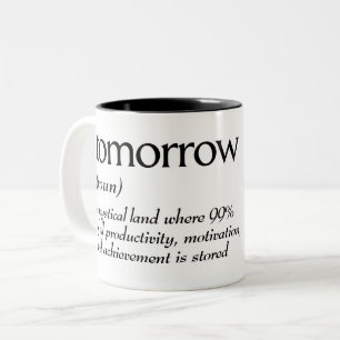 Tasse 2 Couleurs Définition du dictionnaire pour demain