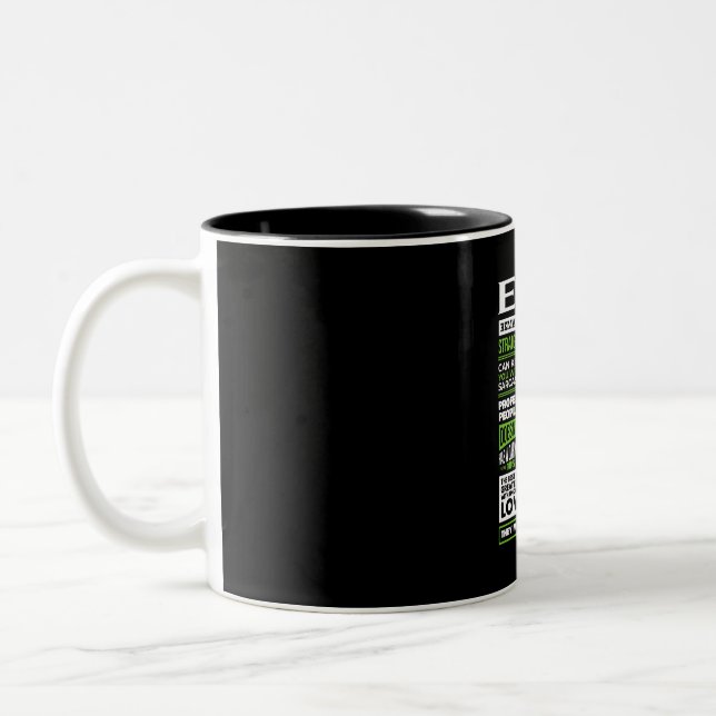Tasse 2 Couleurs Définition du nom de la fille Evie (Gauche)
