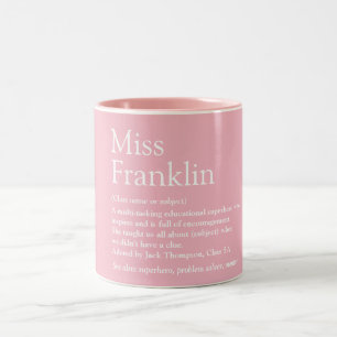 Tasse 2 Couleurs Définition Moderne Rose pour l'Appréciation des En