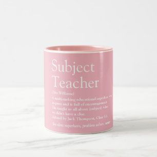 Tasse 2 Couleurs Définition Moderne Rose pour l'Appréciation des En