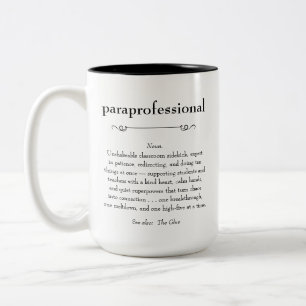 Tasse 2 Couleurs Définition Paraprofessionnel Appréciation Cadeau