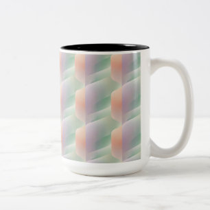 Tasse 2 Couleurs Dégradé Abstrait Pastel de Couleur Douce pour une