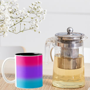 Tasse 2 Couleurs Dégradé de Fierté Androgyne - Cadeau pour les pers