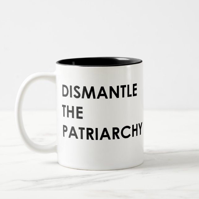 Tasse 2 Couleurs démantelez le patriarcat (Gauche)