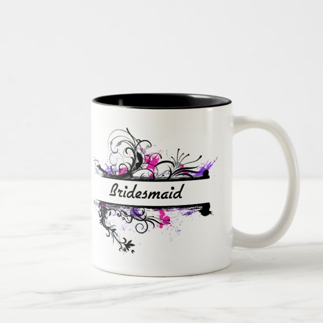 Tasse 2 Couleurs Demoiselle d'honneur (Droit)