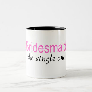 Tasse 2 Couleurs Demoiselle d'honneur simple