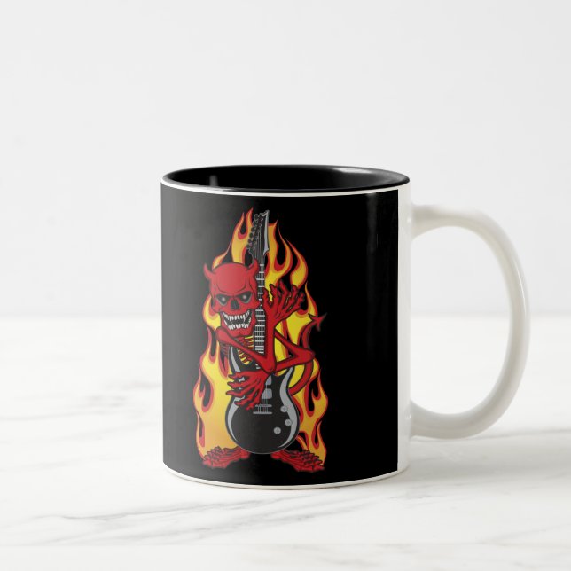 Tasse 2 Couleurs Démon du Rock (Droit)