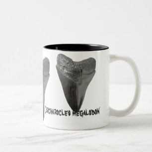 Tasse 2 Couleurs Dent de megalodon de Carcharocles