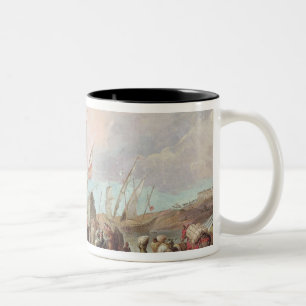 Tasse 2 Couleurs Départ de Christophe Colomb à Palos