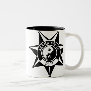 Tasse 2 Couleurs Département de police de karma !