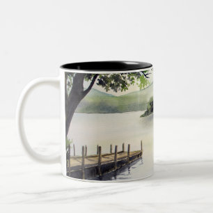 Tasse 2 Couleurs Dergone Water Keswick Angleterre Watercolor Painti