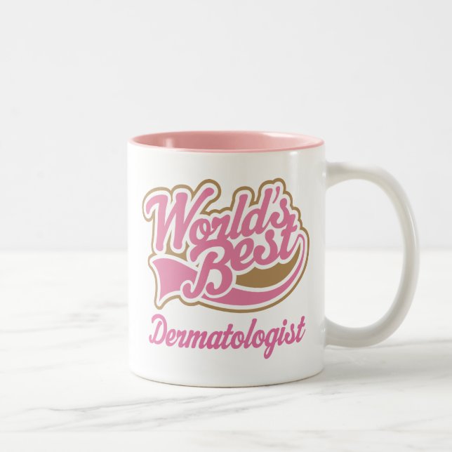 Tasse 2 Couleurs Dermatologue mignon (Droit)