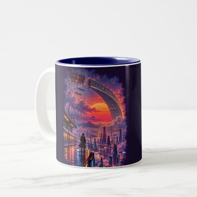 Tasse 2 Couleurs Dernier train pour Aurelion (Devant gauche)