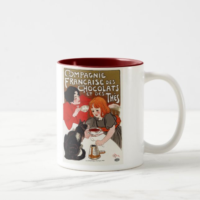 Tasse 2 Couleurs DES Chocolats, Steinlen de Compagnie Francaise (Droit)