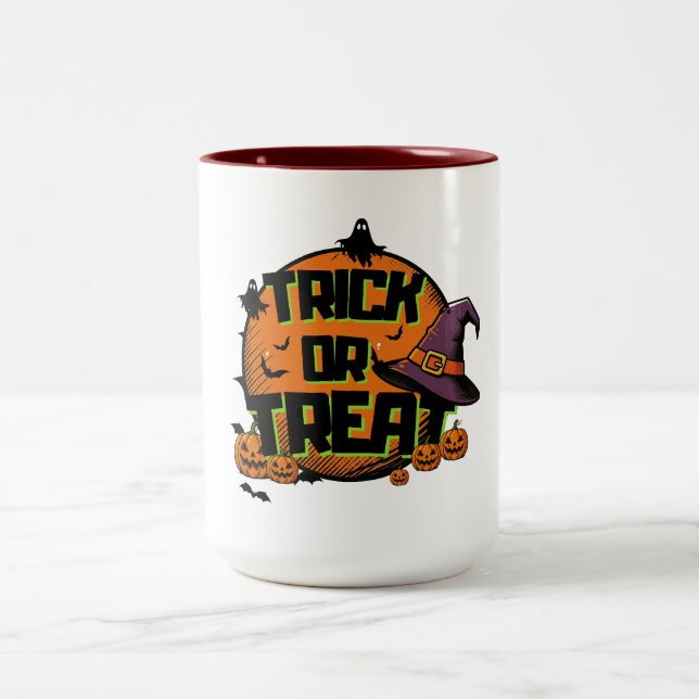 Tasse 2 Couleurs Des friandises ou un sort  (Centre)